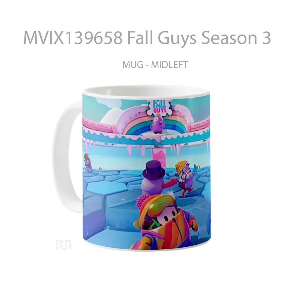 Mug Fall Guys Season 3 Gelas Keramik Unik - All-side / Desain