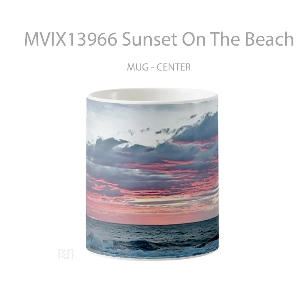 Mug Sunset On The Beach Gelas Pemandangan Alam
