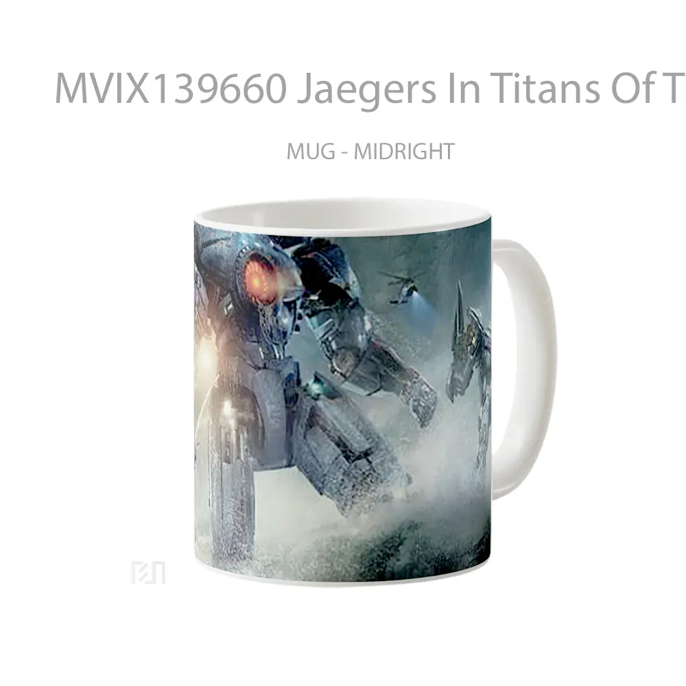 Mug Jaegers In Titans Of The Pacific Gelas Keramik Unik - All-side / Desain