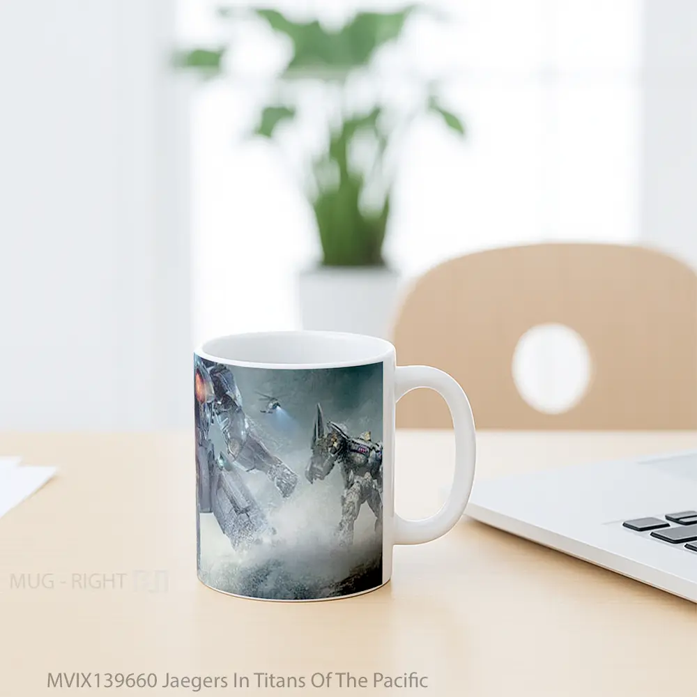 Mug Jaegers In Titans Of The Pacific Gelas Keramik Unik - All-side / Desain