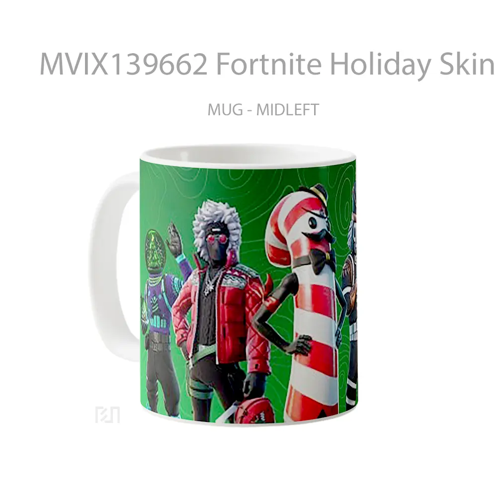 Mug Fortnite Holiday Skins Cangkir Gamer - All-side / Desain