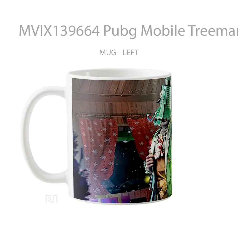 Mug Pubg Mobile Treeman Cangkir Gamer - All-side / Desain