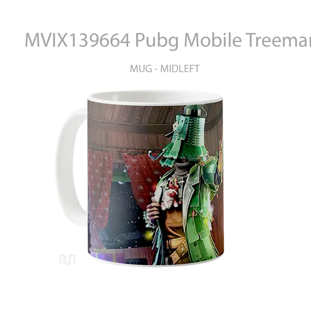 Mug Pubg Mobile Treeman Cangkir Gamer - All-side / Desain