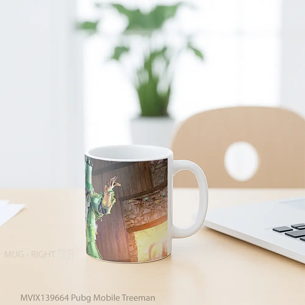 Mug Pubg Mobile Treeman Cangkir Gamer - All-side / Desain