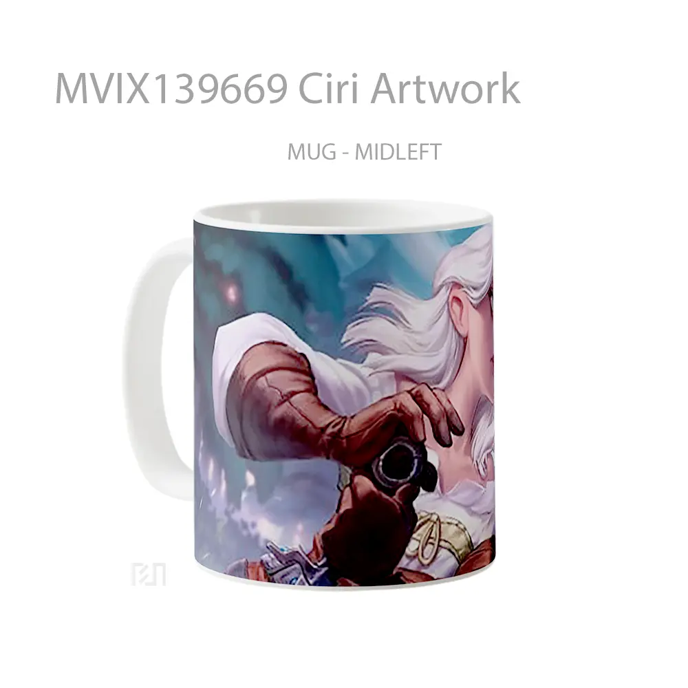 Mug Ciri Artwork Gelas Seni Modern - All-side / Desain