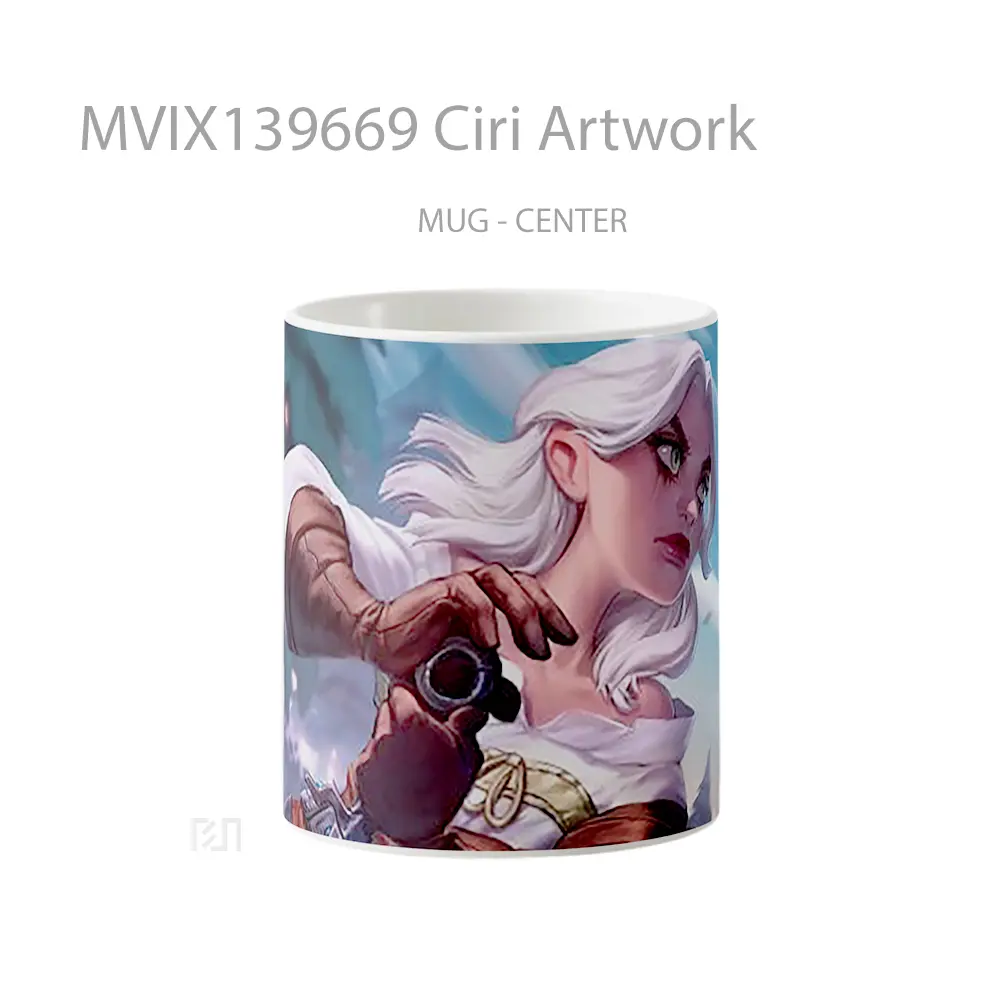 Mug Ciri Artwork Gelas Seni Modern