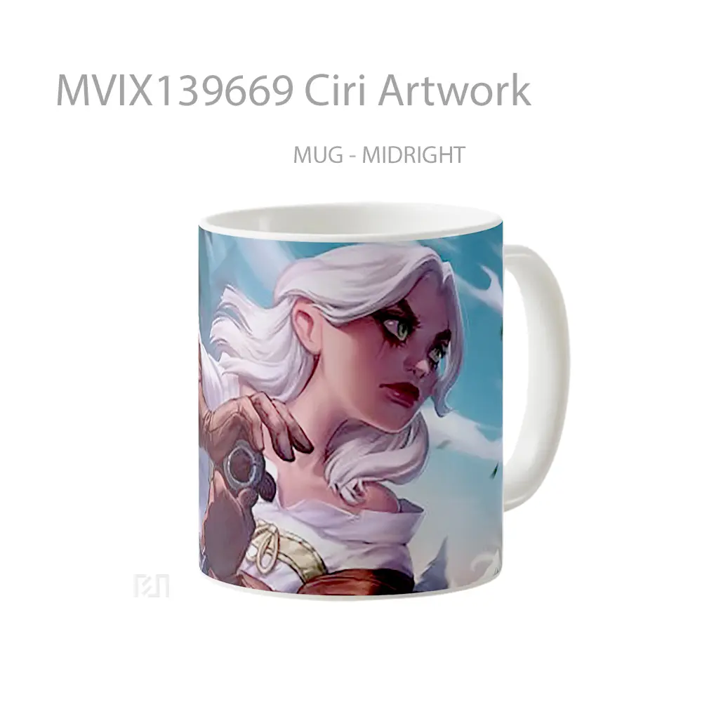 Mug Ciri Artwork Gelas Seni Modern - All-side / Desain