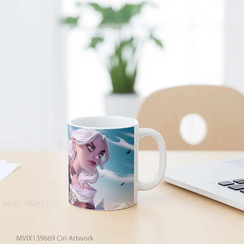Mug Ciri Artwork Gelas Seni Modern - All-side / Desain
