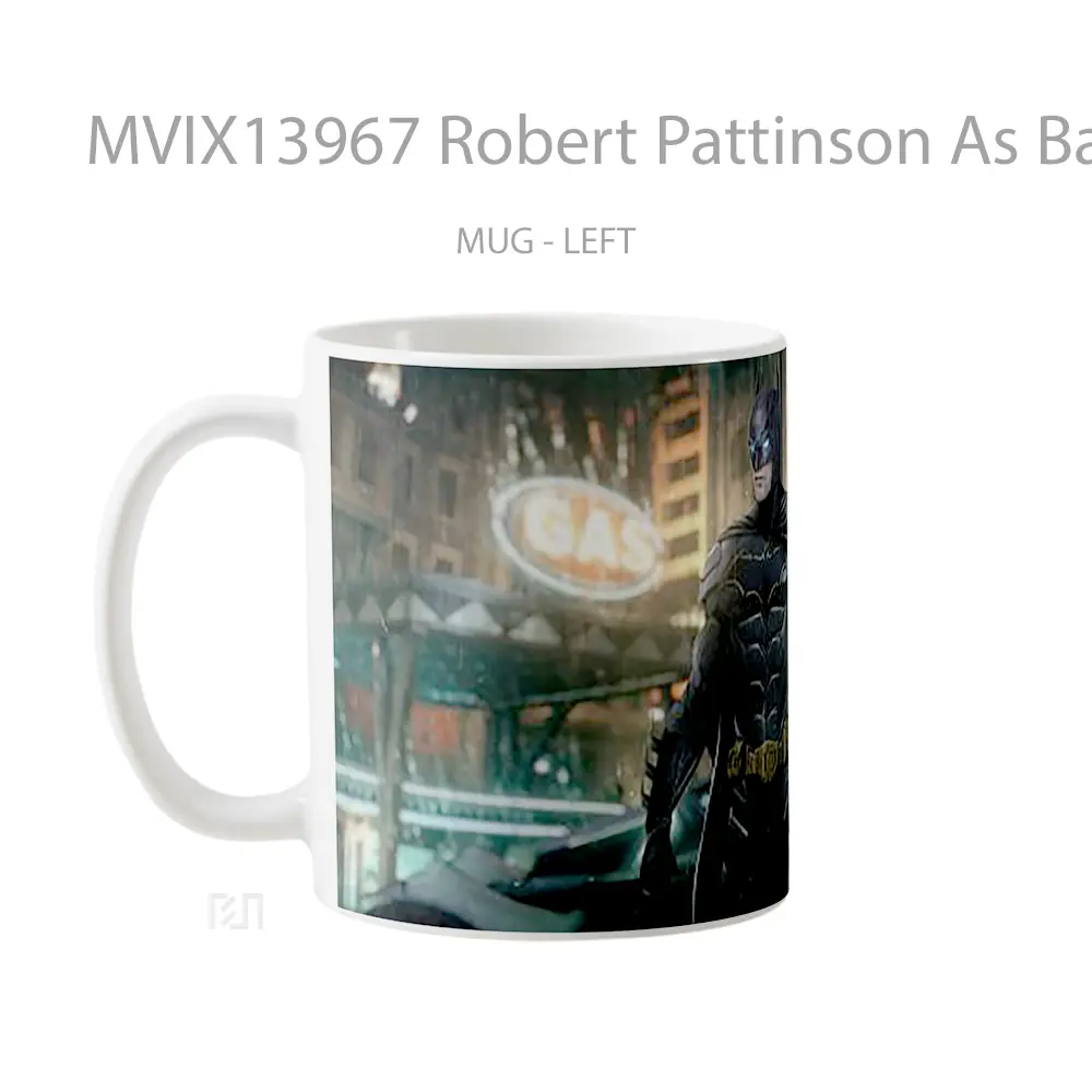 Mug Robert Pattinson As Batman V1 Gelas Superhero - All-side / Desain