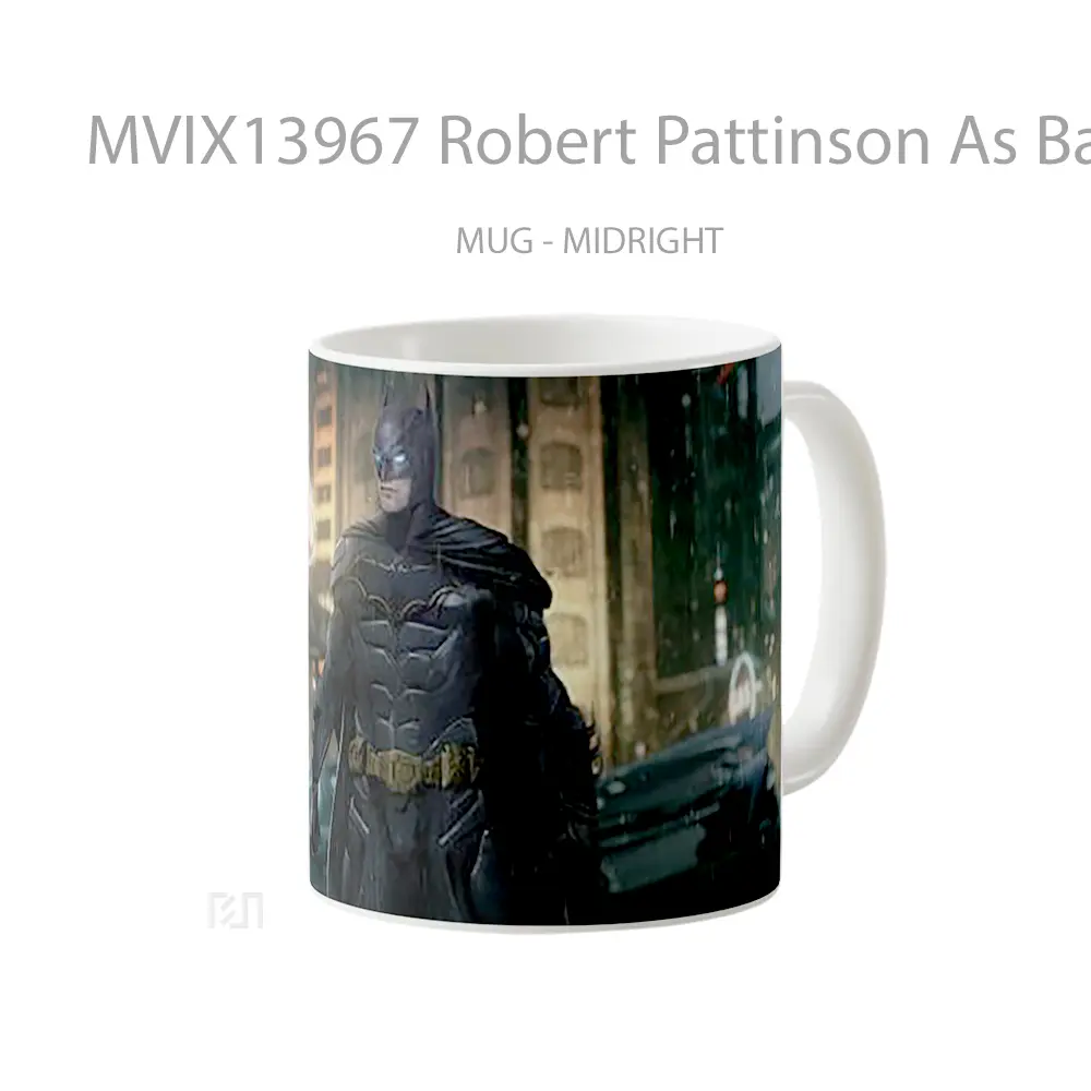 Mug Robert Pattinson As Batman V1 Gelas Superhero - All-side / Desain