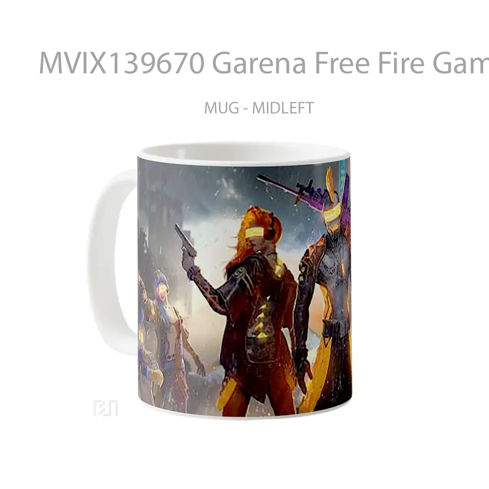 Mug Garena Free Fire Game Cangkir Gamer - All-side / Desain