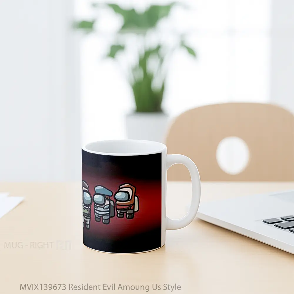 Mug Resident Evil Amoung Us Style Cangkir Gamer - All-side / Desain