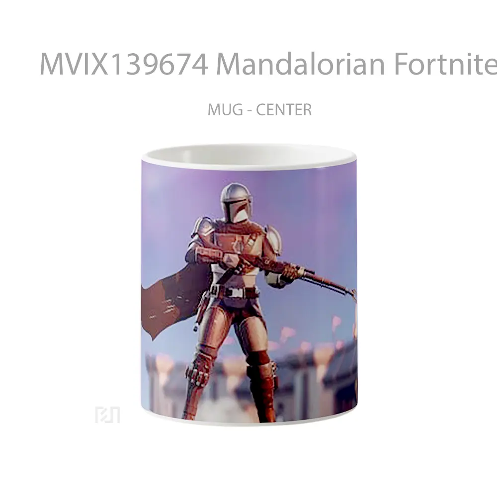 Mug Mandalorian Fortnite Style Gelas Star Wars