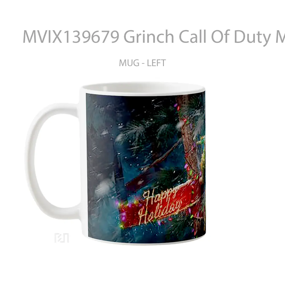 Mug Grinch Call Of Duty Mobile Cangkir Gamer - All-side / Desain
