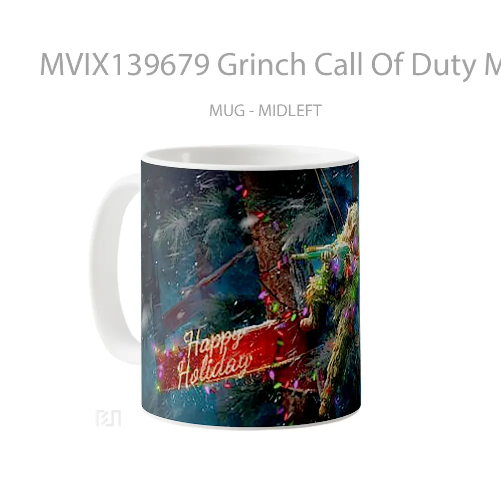 Mug Grinch Call Of Duty Mobile Cangkir Gamer - All-side / Desain