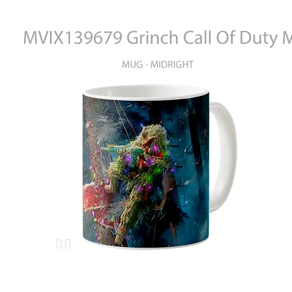 Mug Grinch Call Of Duty Mobile Cangkir Gamer - All-side / Desain