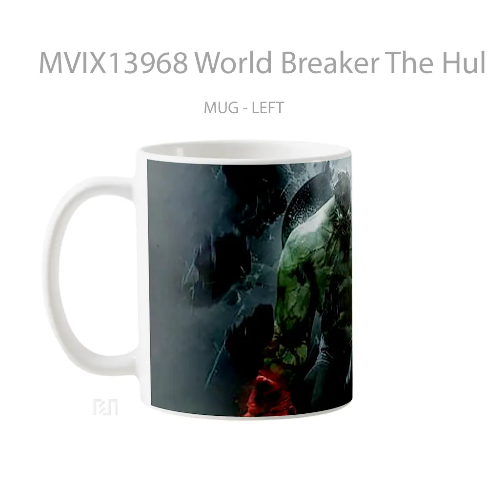 Mug World Breaker The Hulk Gelas Superhero - All-side / Desain