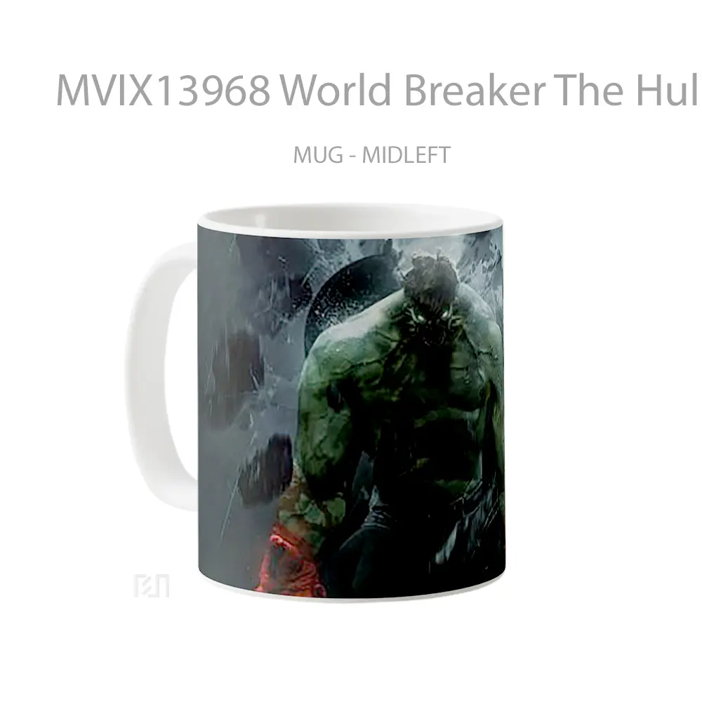 Mug World Breaker The Hulk Gelas Superhero - All-side / Desain