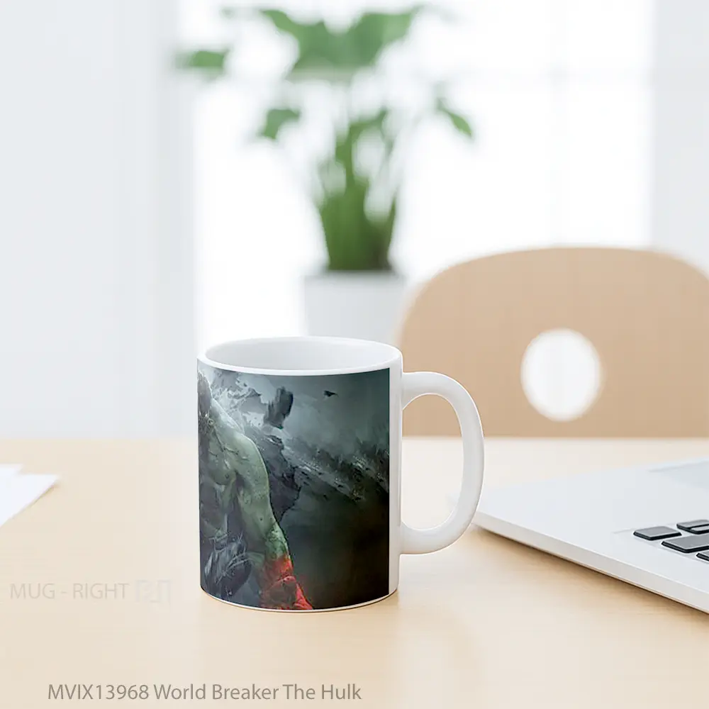 Mug World Breaker The Hulk Gelas Superhero - All-side / Desain