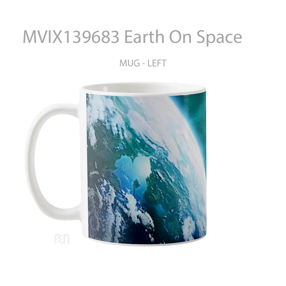 Mug Earth On Space Gelas Astronomi - All-side / Desain