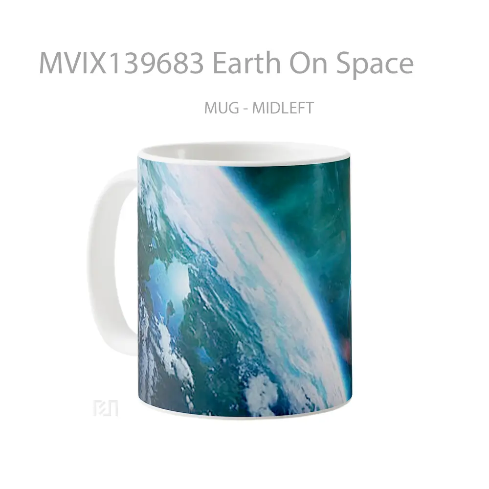 Mug Earth On Space Gelas Astronomi - All-side / Desain