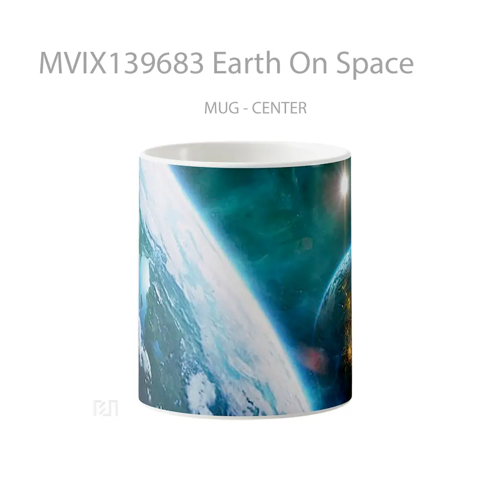 Mug Earth On Space Gelas Astronomi