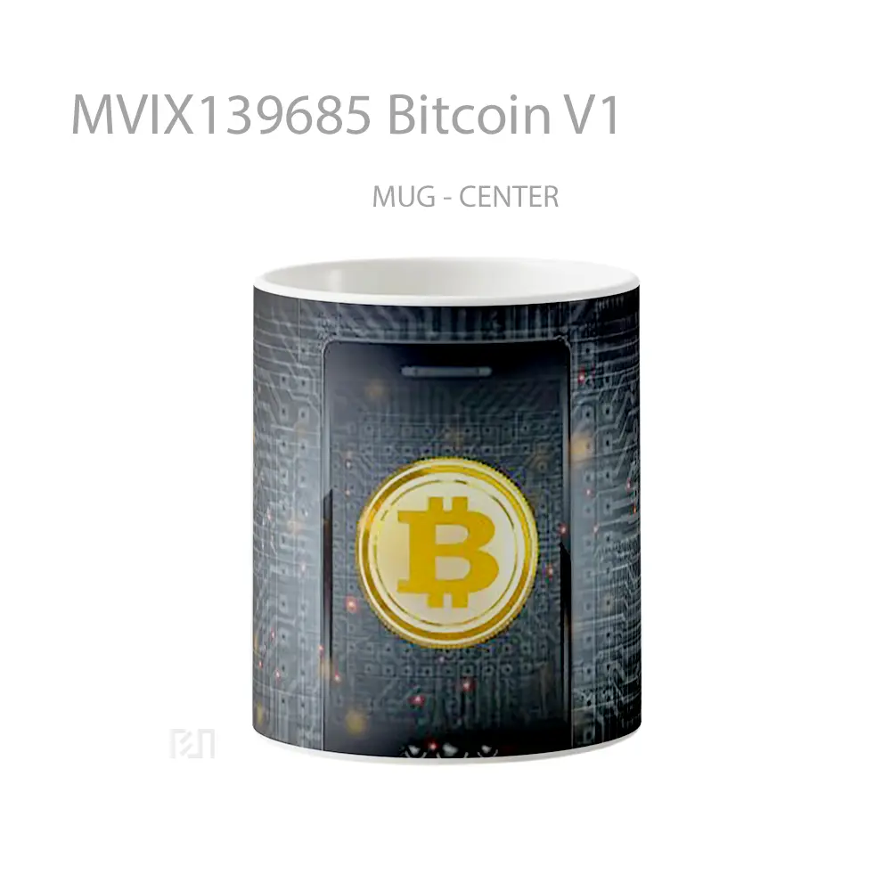 Mug Bitcoin V1 Gelas Keramik Unik