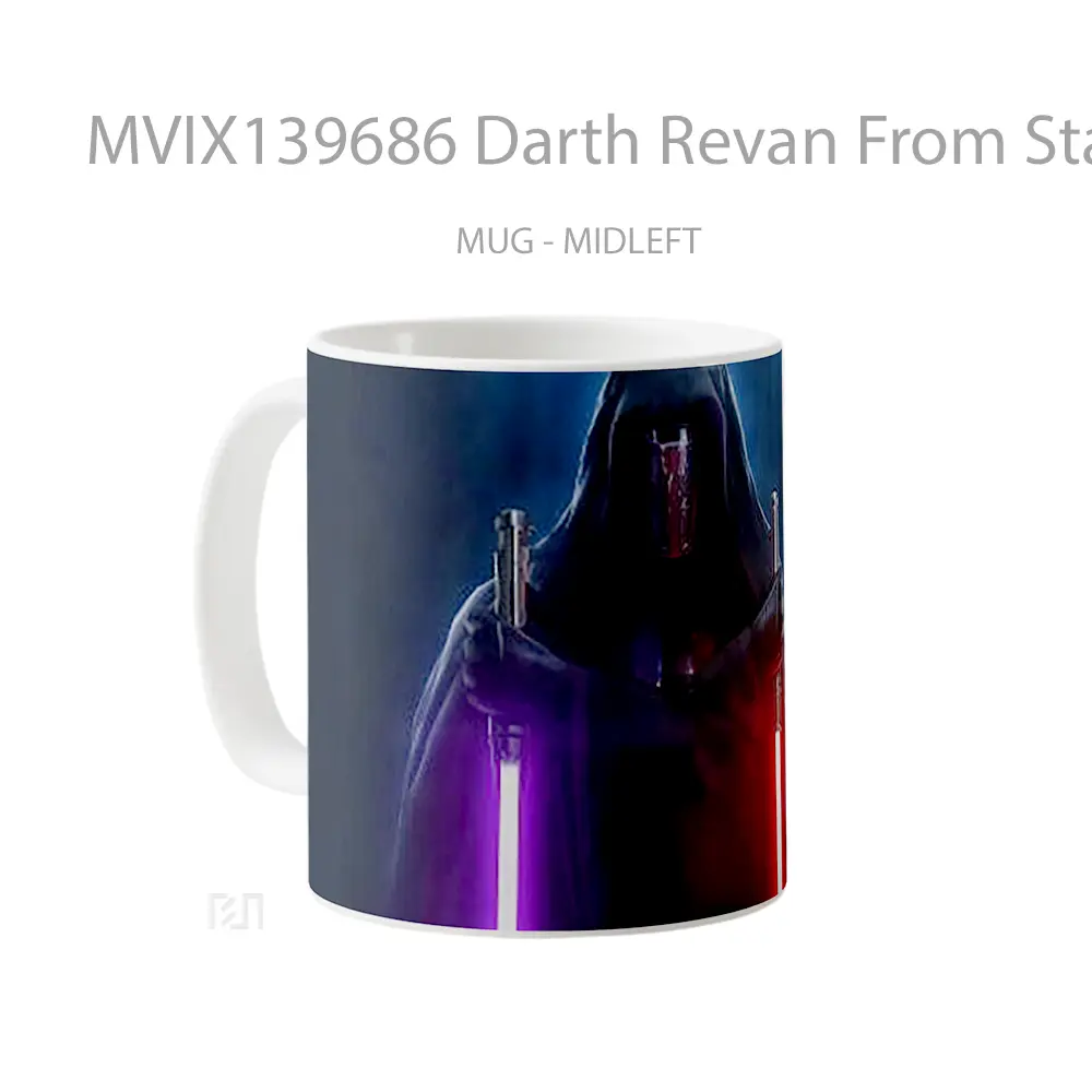 Mug Darth Revan From Star Wars Gelas Star Wars - All-side / Desain