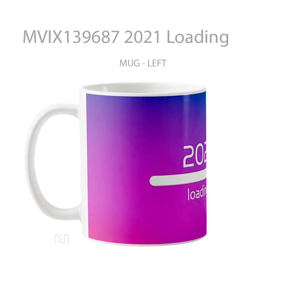Mug 2021 Loading Gelas Keramik Unik - All-side / Desain