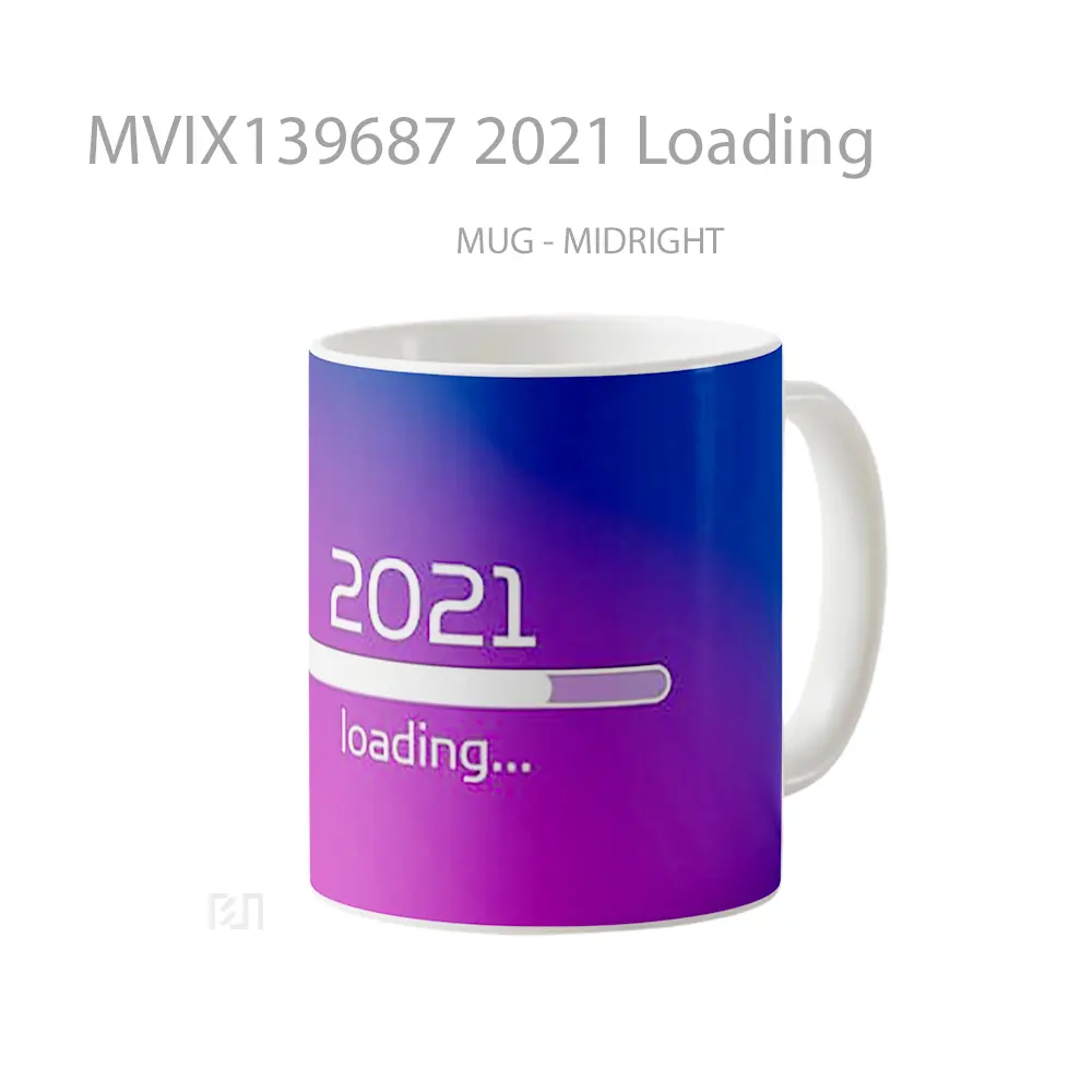 Mug 2021 Loading Gelas Keramik Unik - All-side / Desain