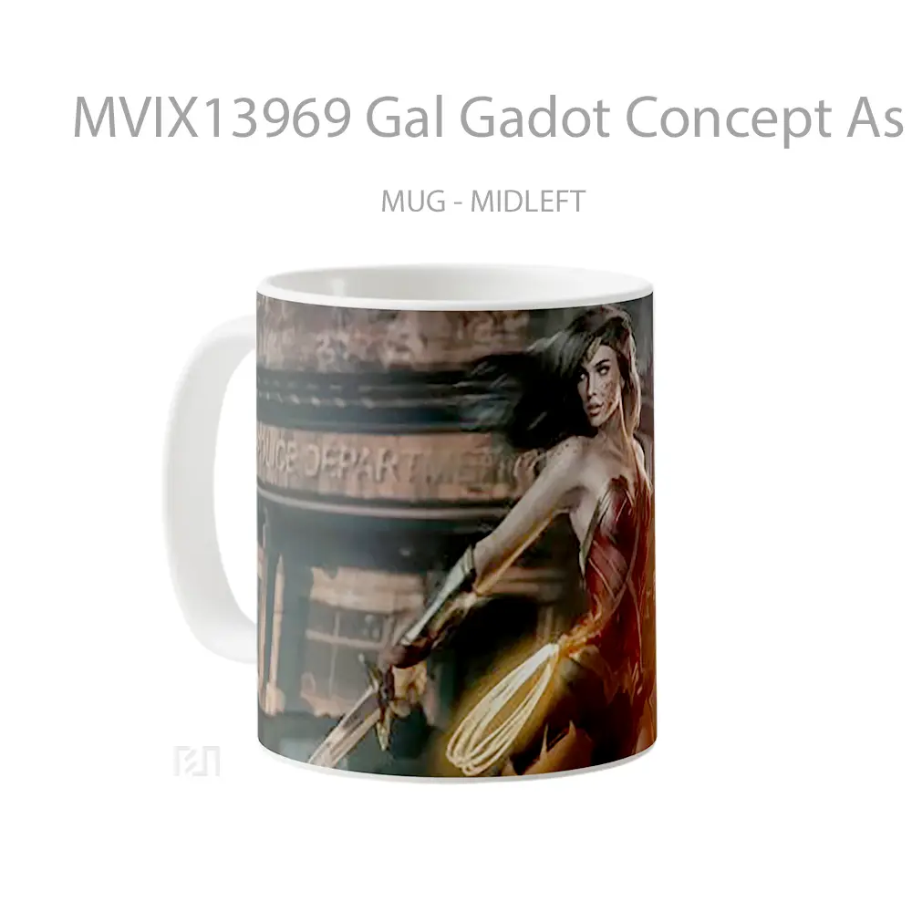 Mug Gal Gadot Concept As Wonder Woman Gelas Superhero - All-side / Desain