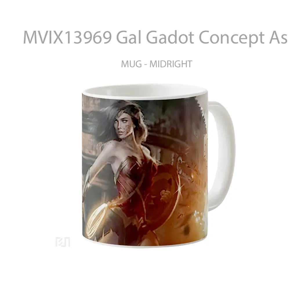 Mug Gal Gadot Concept As Wonder Woman Gelas Superhero - All-side / Desain