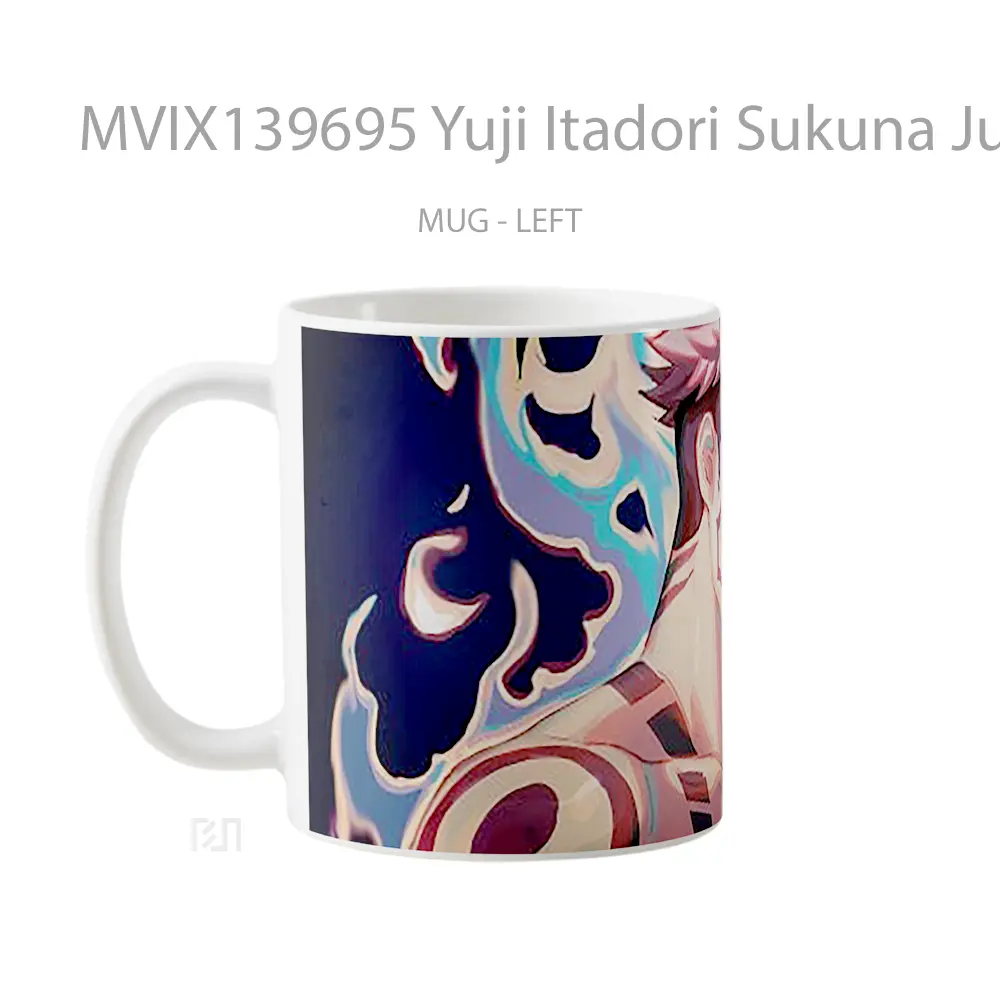 Mug Yuji Itadori Sukuna Jujutsu Kaisen Gelas Keramik Unik - All-side / Desain