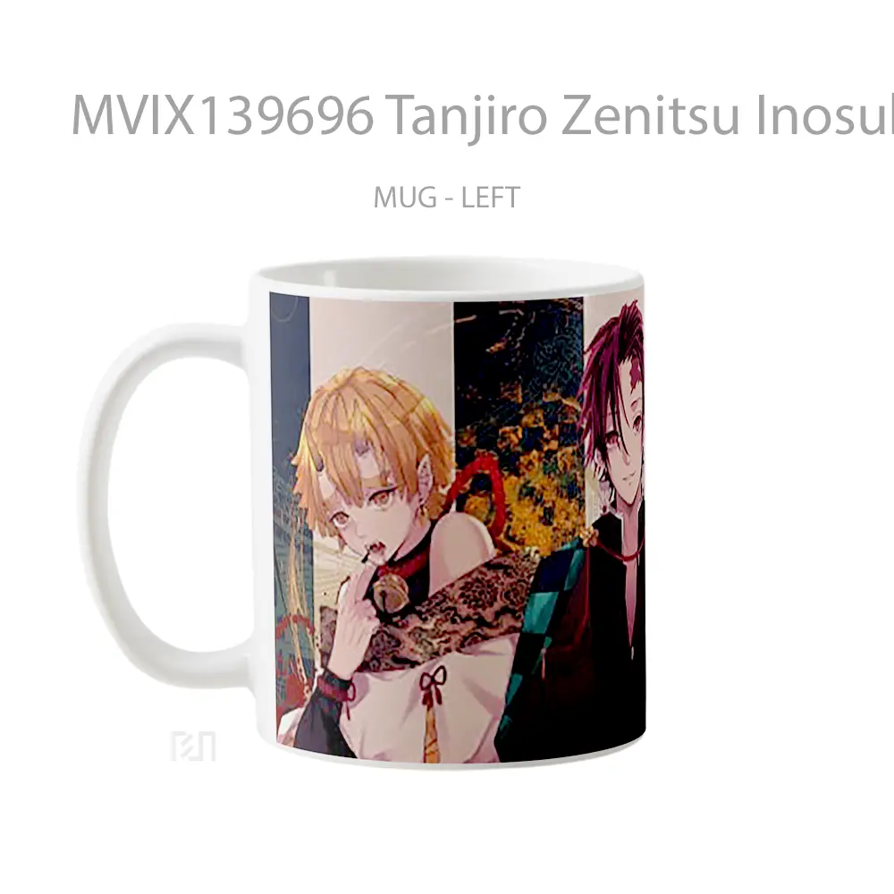 Mug Tanjiro Zenitsu Inosuke From Demon Slayer Cangkir Anime - All-side / Desain