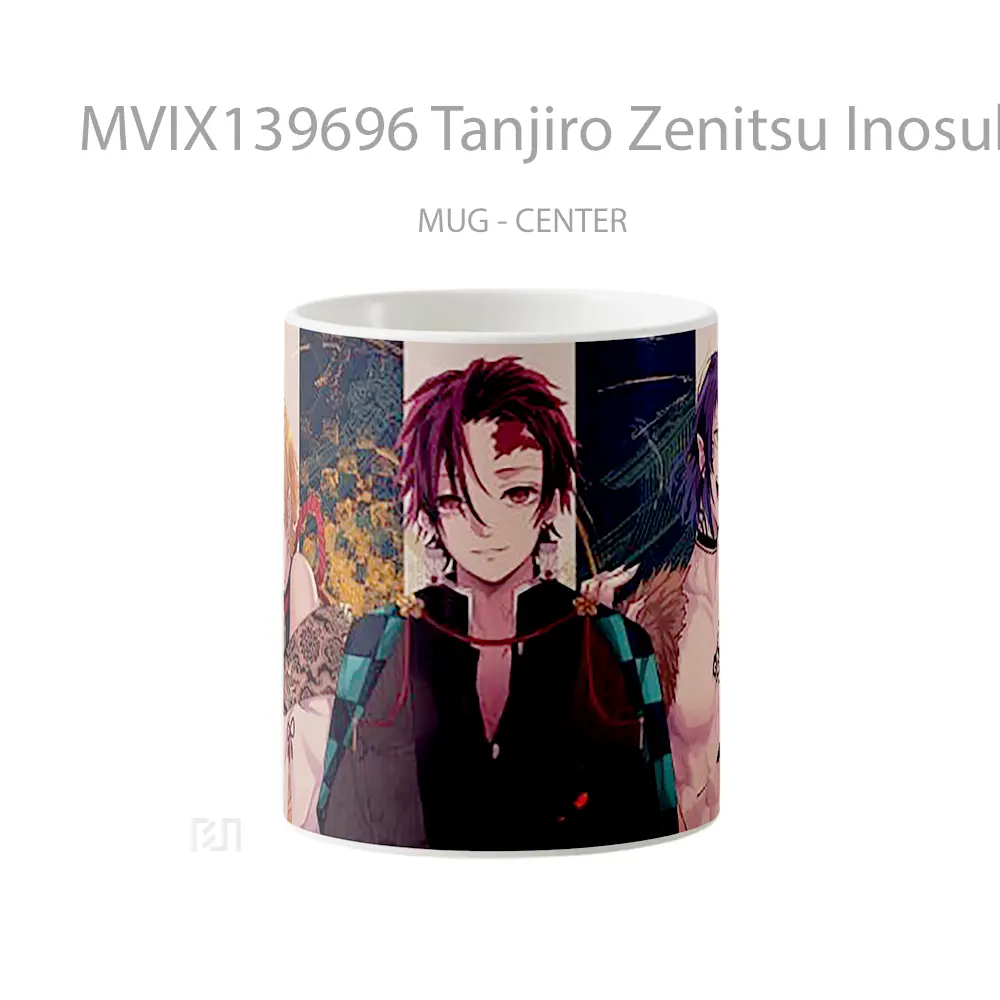 Mug Tanjiro Zenitsu Inosuke From Demon Slayer Cangkir Anime