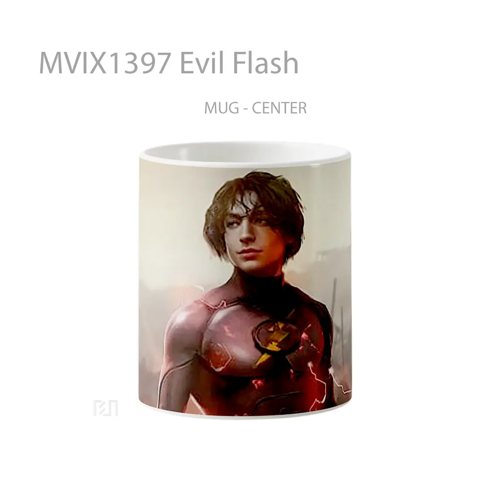 Mug Evil Flash Gelas Superhero