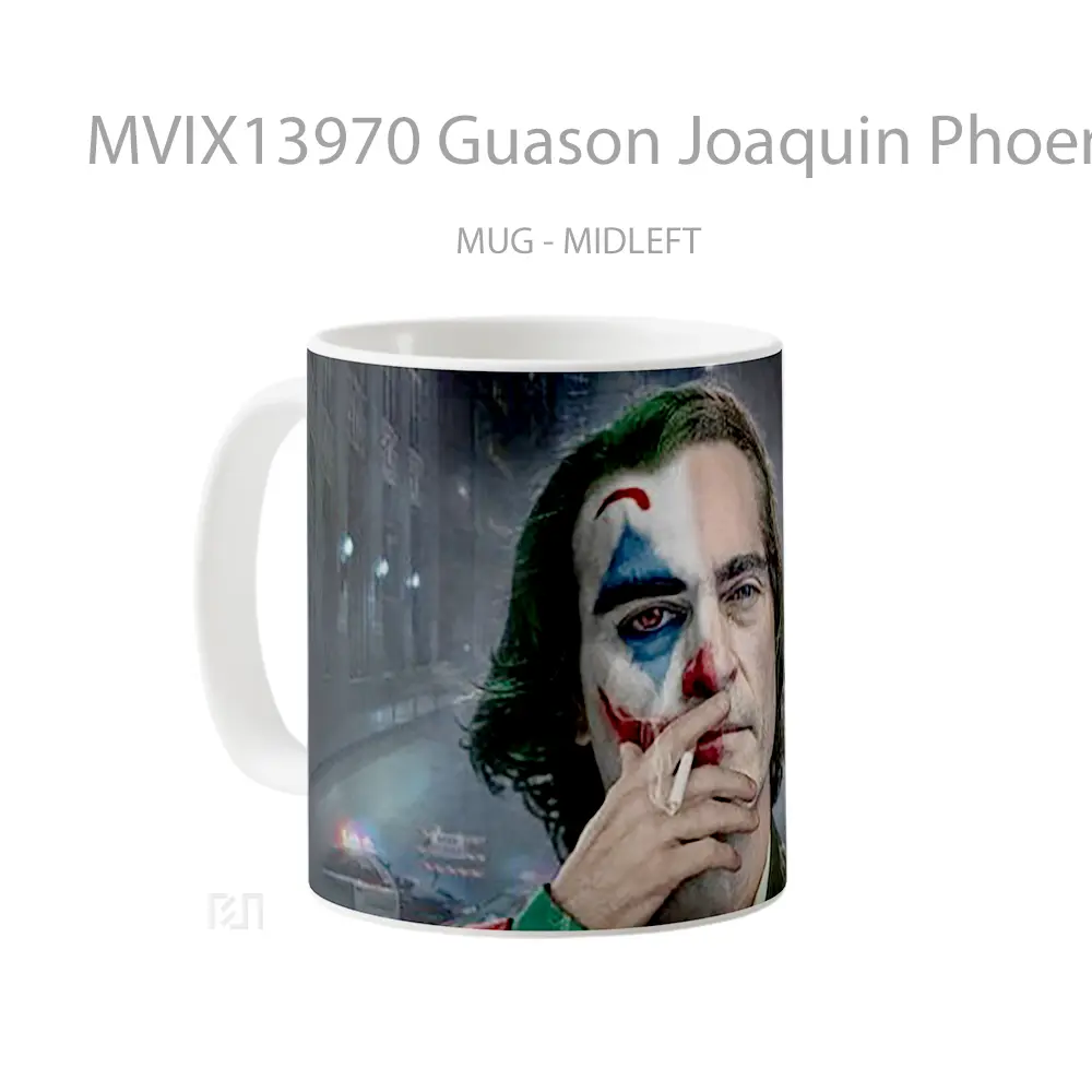 Mug Guason Joaquin Phoenix Smoking Gelas Fantasi - All-side / Desain