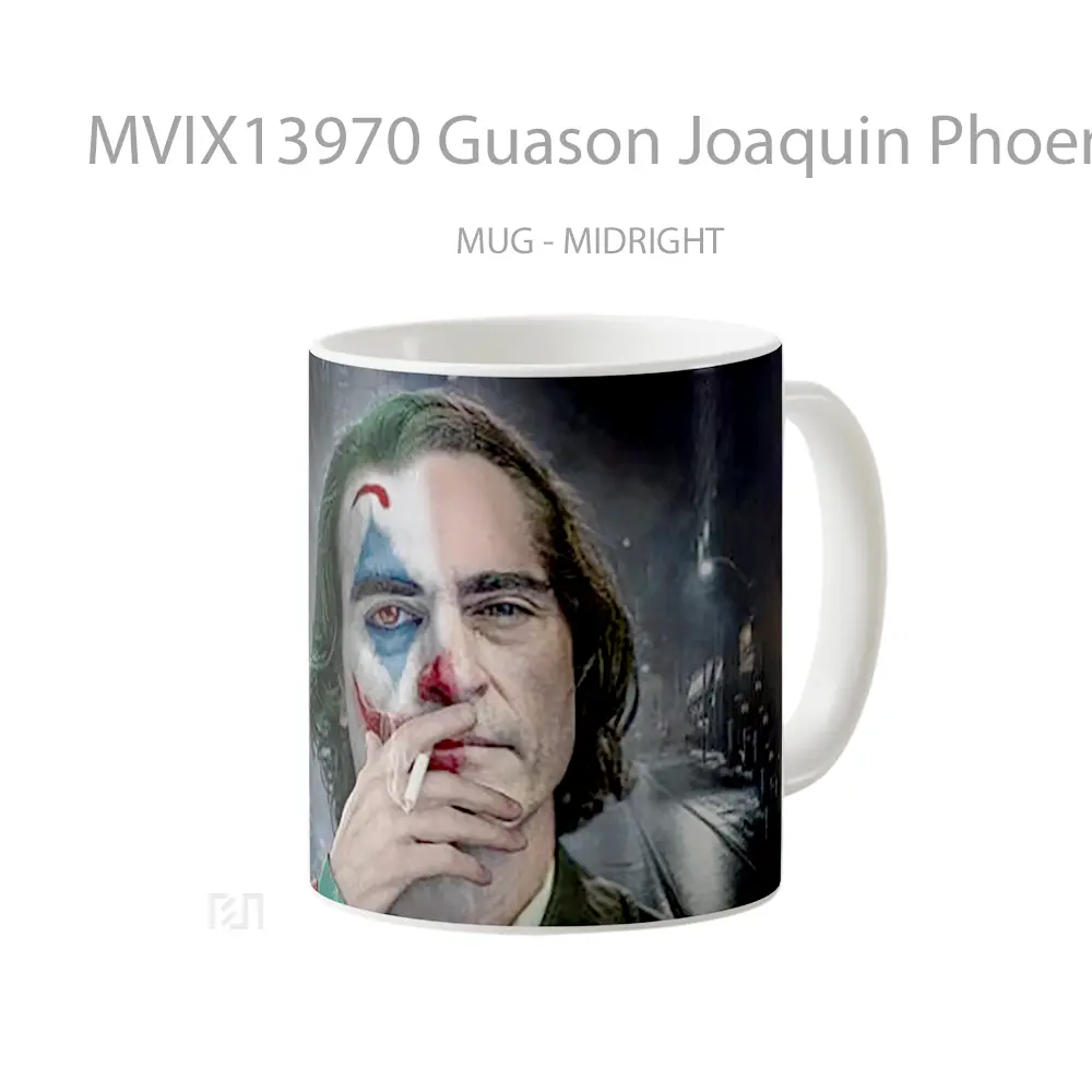 Mug Guason Joaquin Phoenix Smoking Gelas Fantasi - All-side / Desain