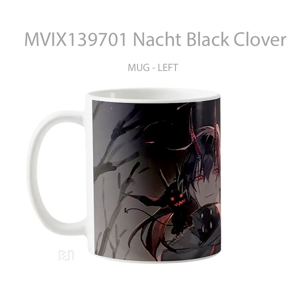 Mug Nacht Black Clover Gelas Keramik Unik - All-side / Desain