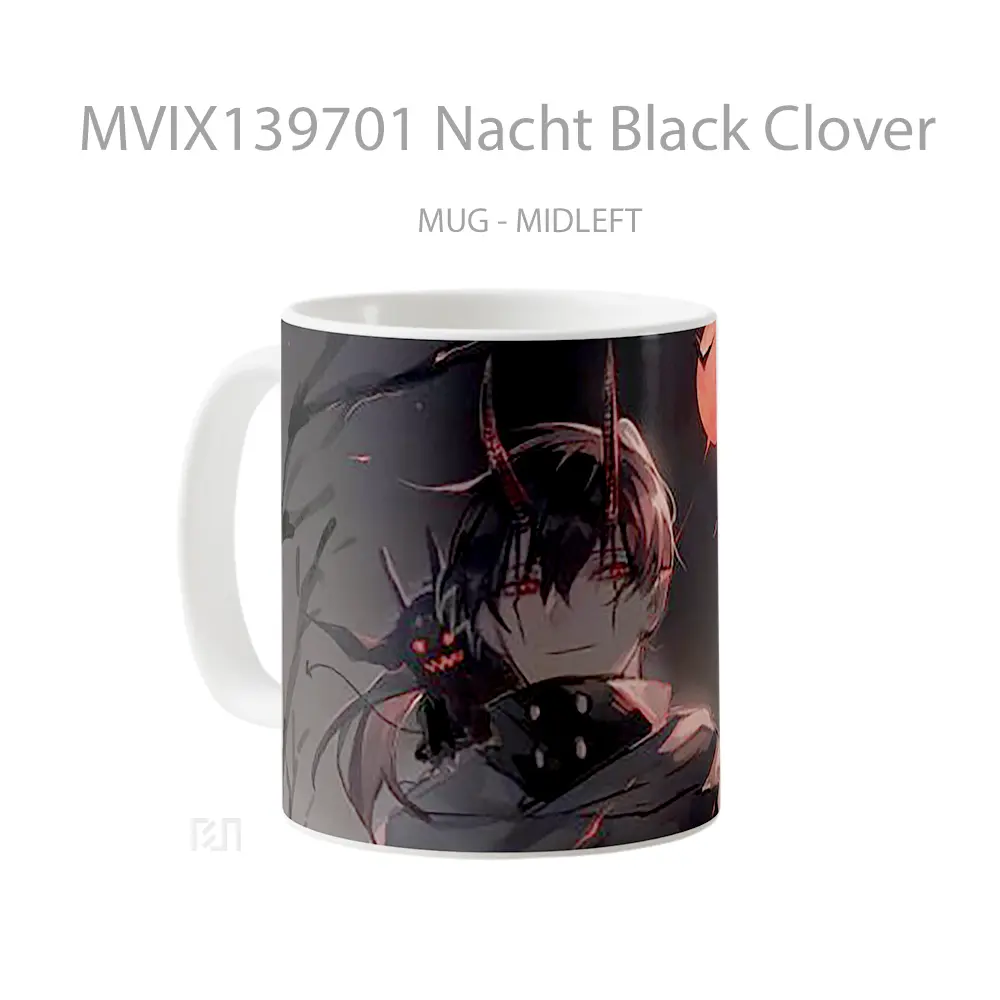 Mug Nacht Black Clover Gelas Keramik Unik - All-side / Desain