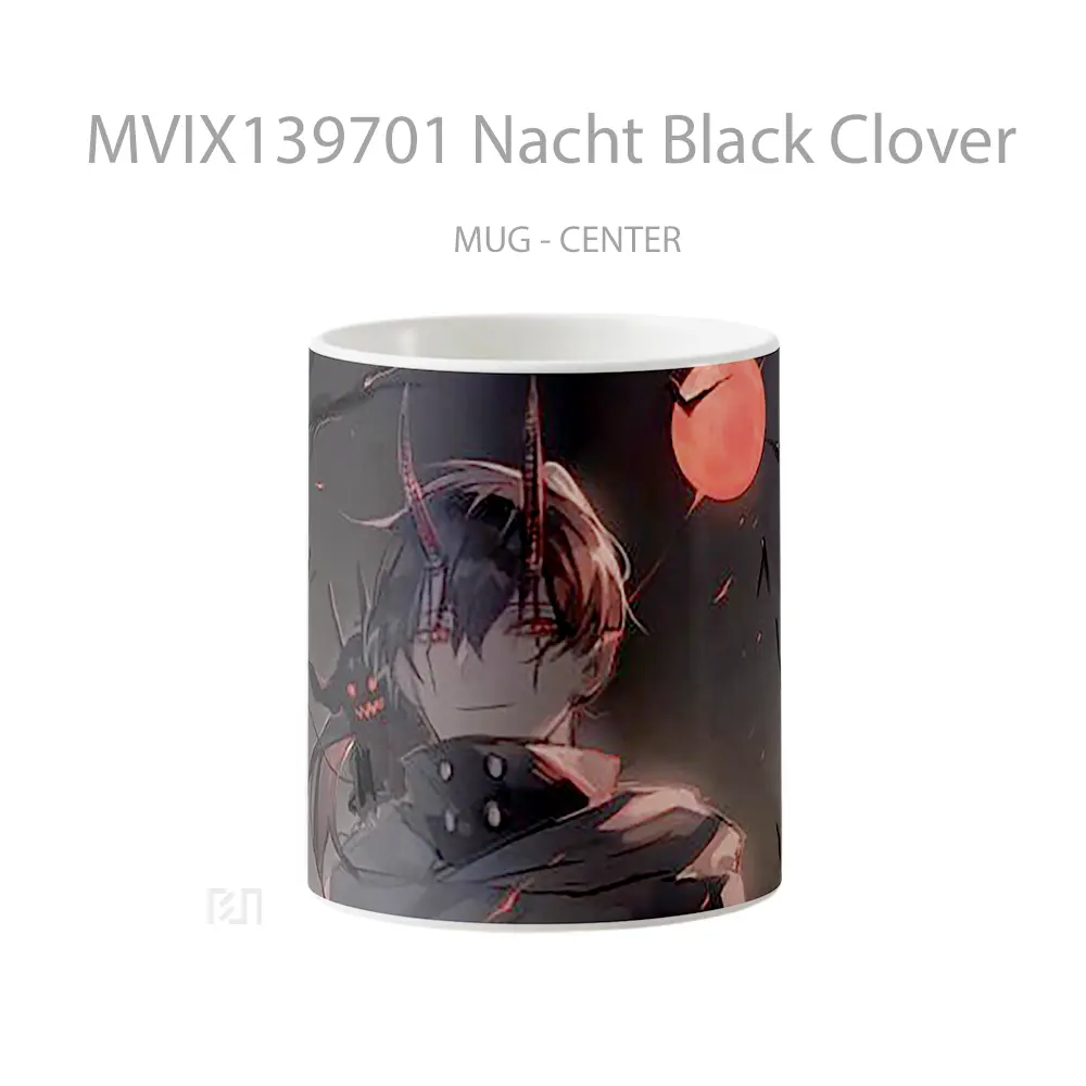 Mug Nacht Black Clover Gelas Keramik Unik