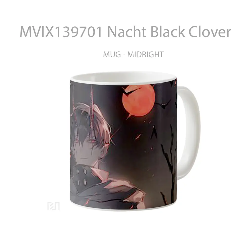 Mug Nacht Black Clover Gelas Keramik Unik - All-side / Desain