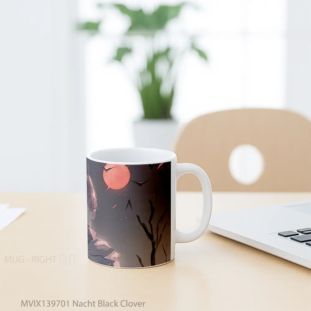 Mug Nacht Black Clover Gelas Keramik Unik - All-side / Desain