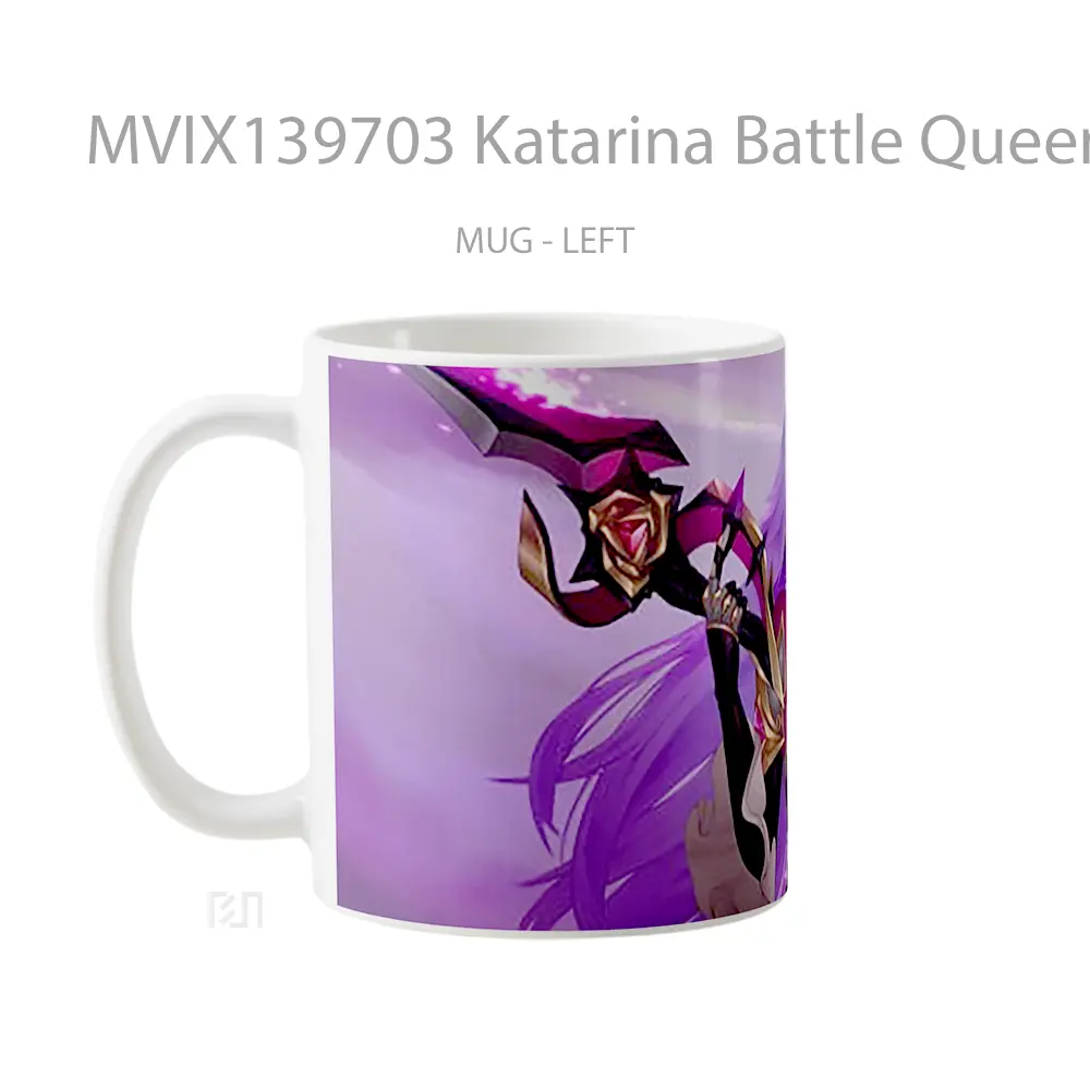 Mug Katarina Battle Queen League Of Legends Cangkir Gamer - All-side / Desain