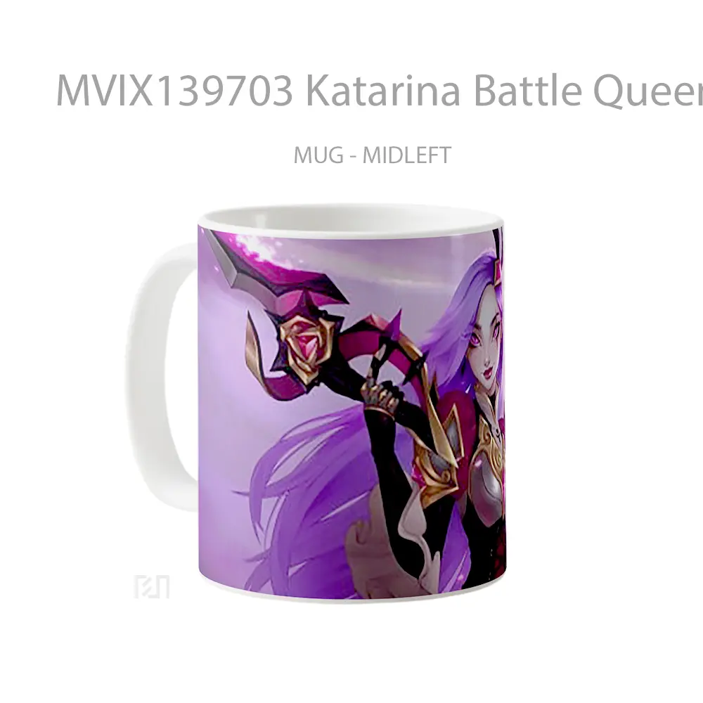 Mug Katarina Battle Queen League Of Legends Cangkir Gamer - All-side / Desain
