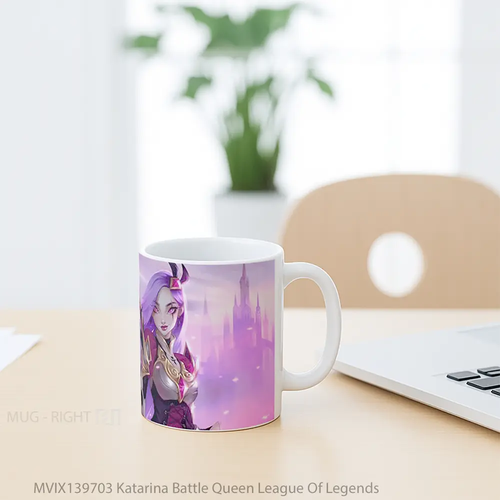 Mug Katarina Battle Queen League Of Legends Cangkir Gamer - All-side / Desain
