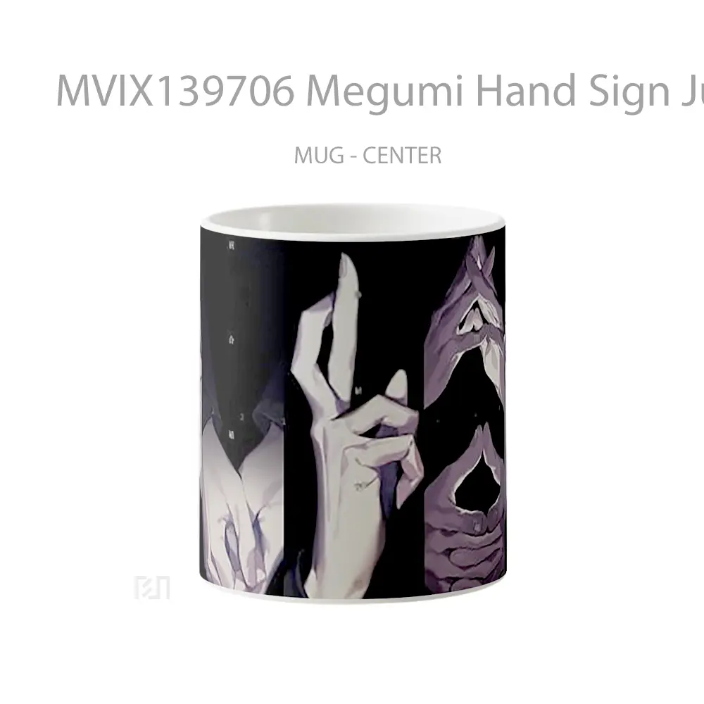 Mug Megumi Hand Sign Jujutsu Kaisen Gelas Keramik Unik