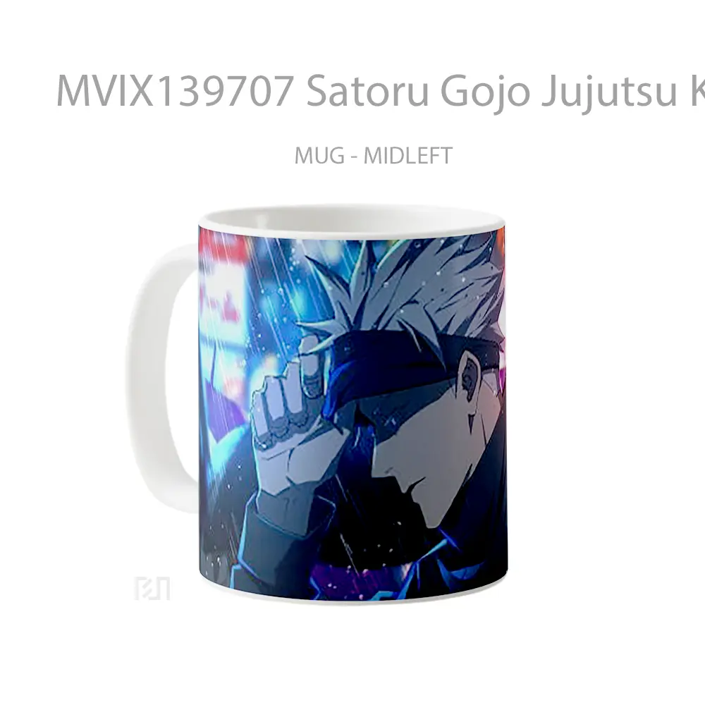 Mug Satoru Gojo Jujutsu Kaisen V1 Gelas Keramik Unik - All-side / Desain