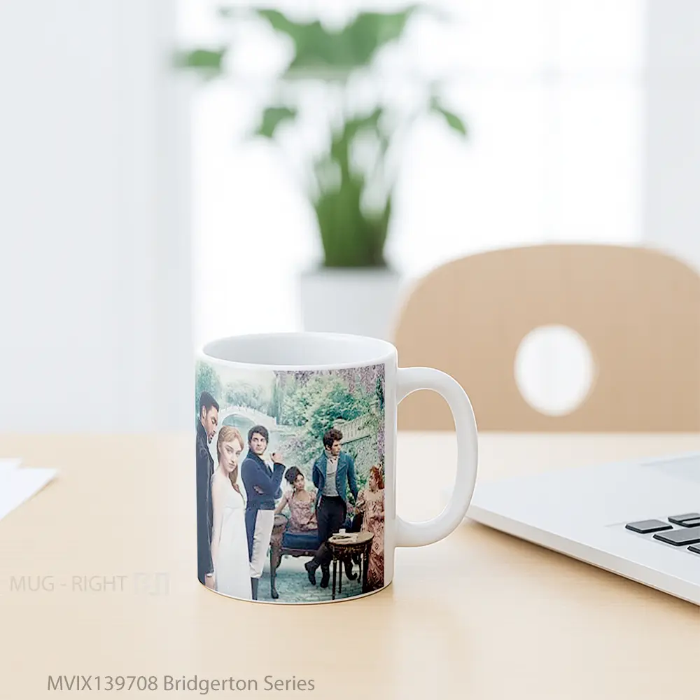 Mug Bridgerton Series Gelas Keramik Unik - All-side / Desain