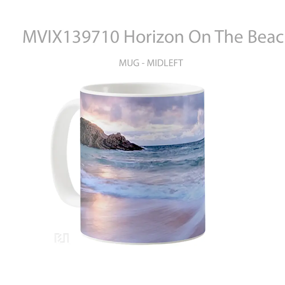 Mug Horizon On The Beach Gelas Pemandangan Alam - All-side / Desain